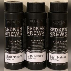 SALE ! NWT Redken Brews Color Camo Light Natural x3